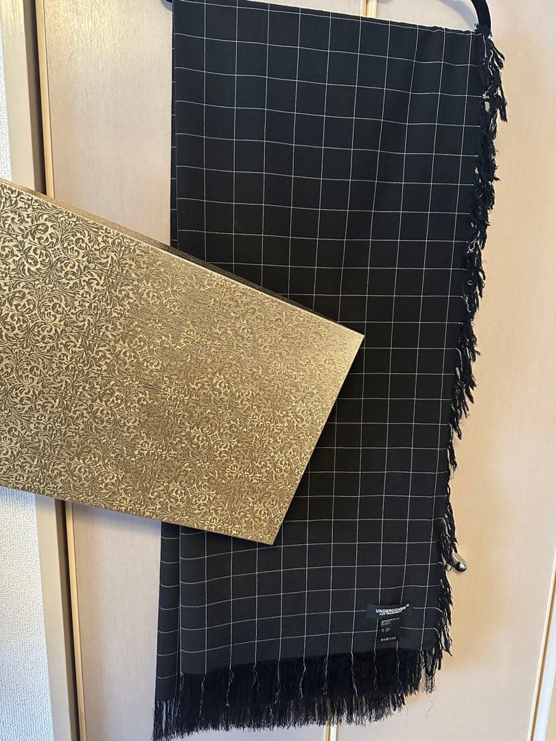 UNDERCOVER 23SS スパイダーチェック柄ストール 大判ストール