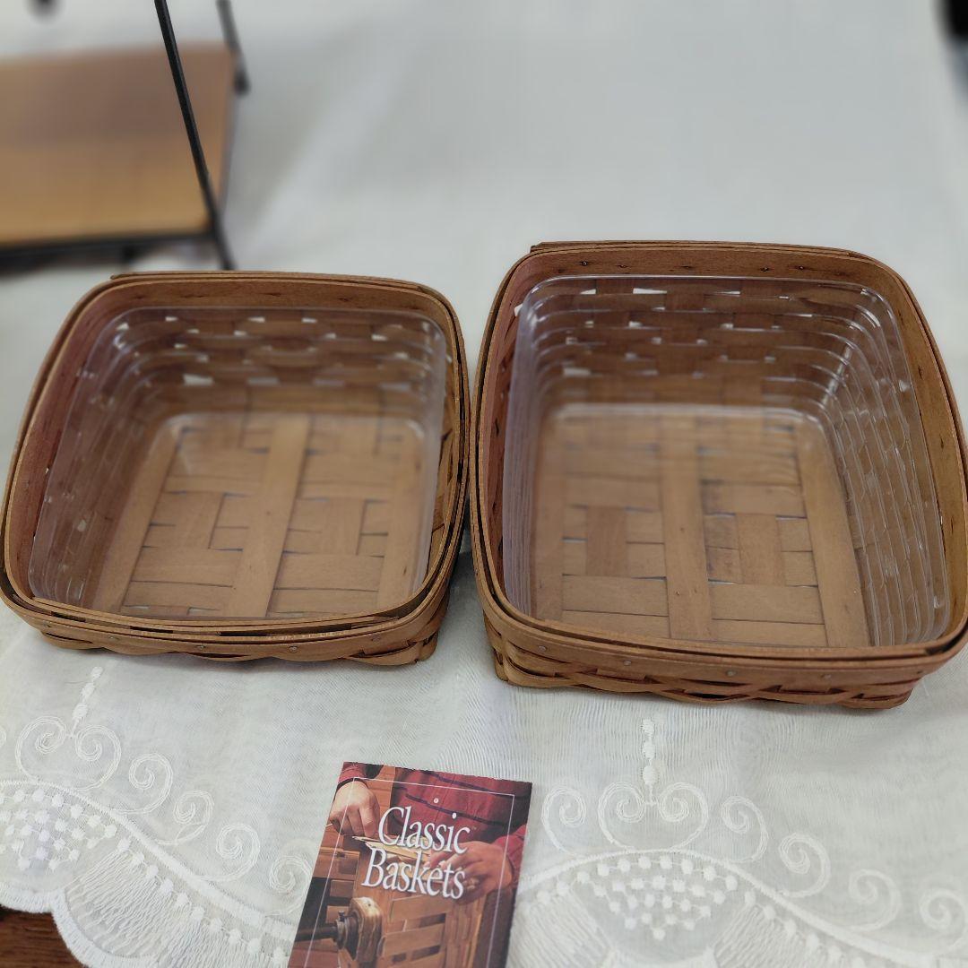 ロンガバーガー　アイアンラック　バスケット付き　インテリア　アンティーク