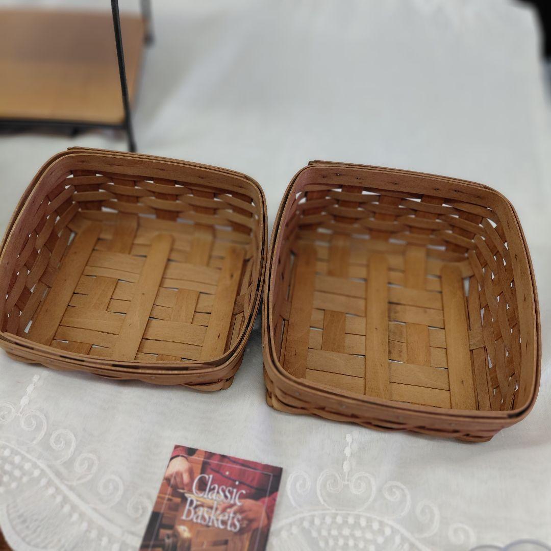 ロンガバーガー　アイアンラック　バスケット付き　インテリア　アンティーク