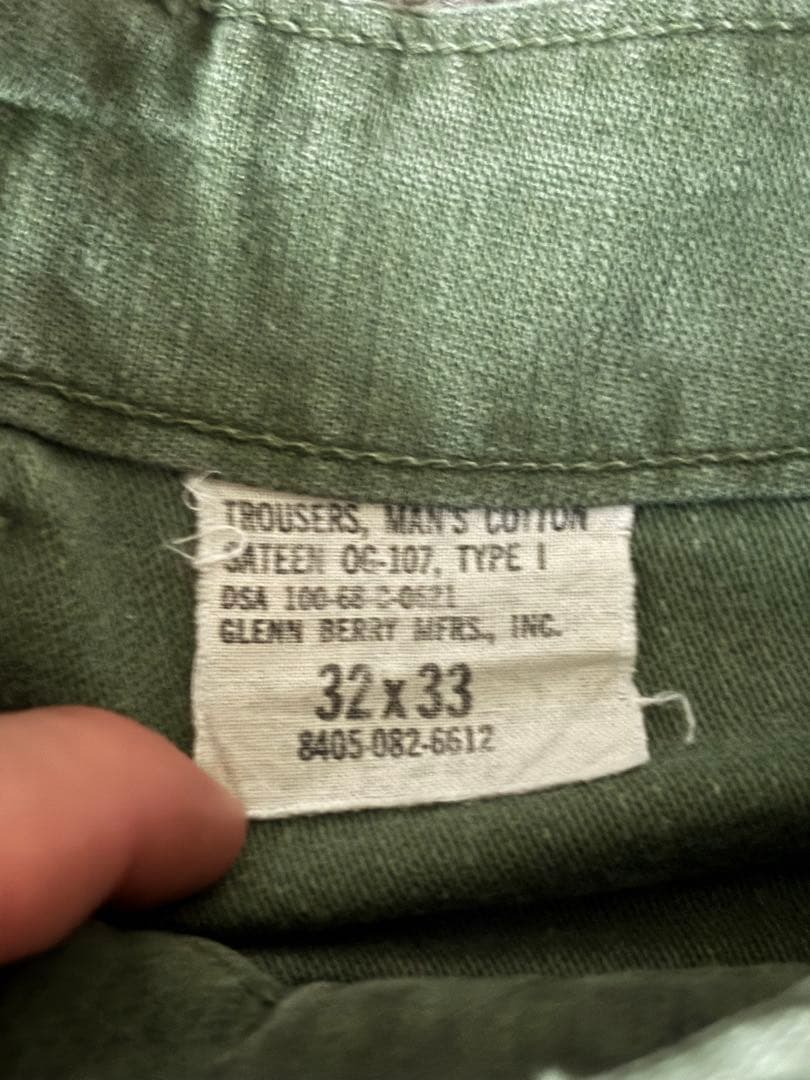 60s usarmy og-107 ベイカーパンツ　実寸30×27