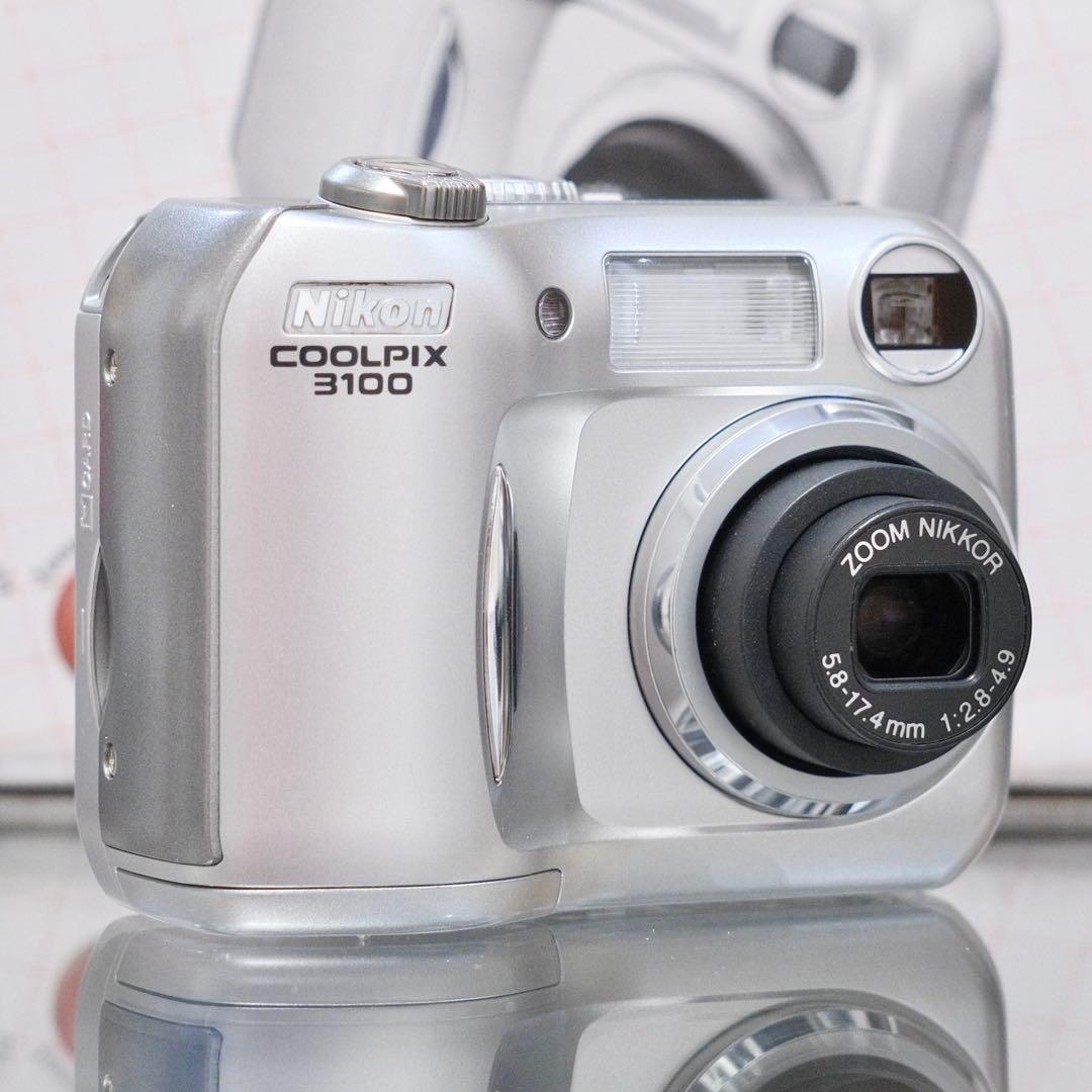 美品！動作品 平成レトロ CCD Nikon COOLPIX E3100 元箱付