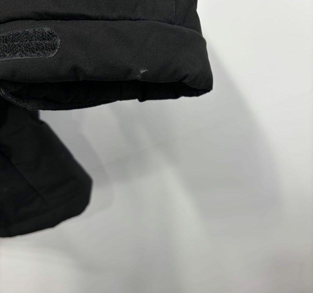 値下げノースフェイス ダウンジャケット パーカー 刺繍ロゴ 古着