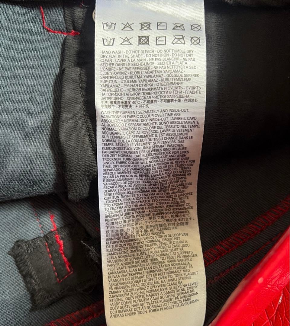 【新品】DIESEL ディーゼル P-ARCY フェイクレザー　 赤 26