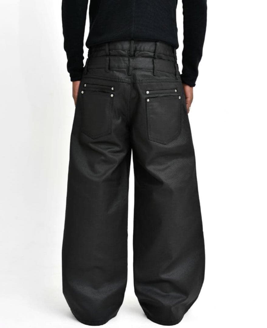 パンツ asapmode Waxed Stacked Pants XL