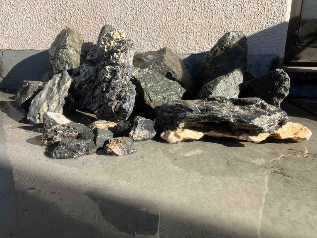 【最終販売】青龍石✿万天石★酸処理済み｜豪華20点セット 石組