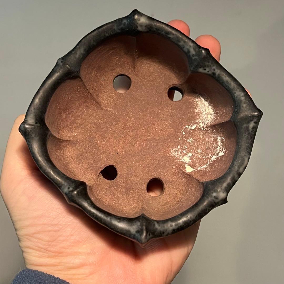 846.古鉢 盆栽鉢 植木鉢 山野草鉢 10*11.5*4.4cm