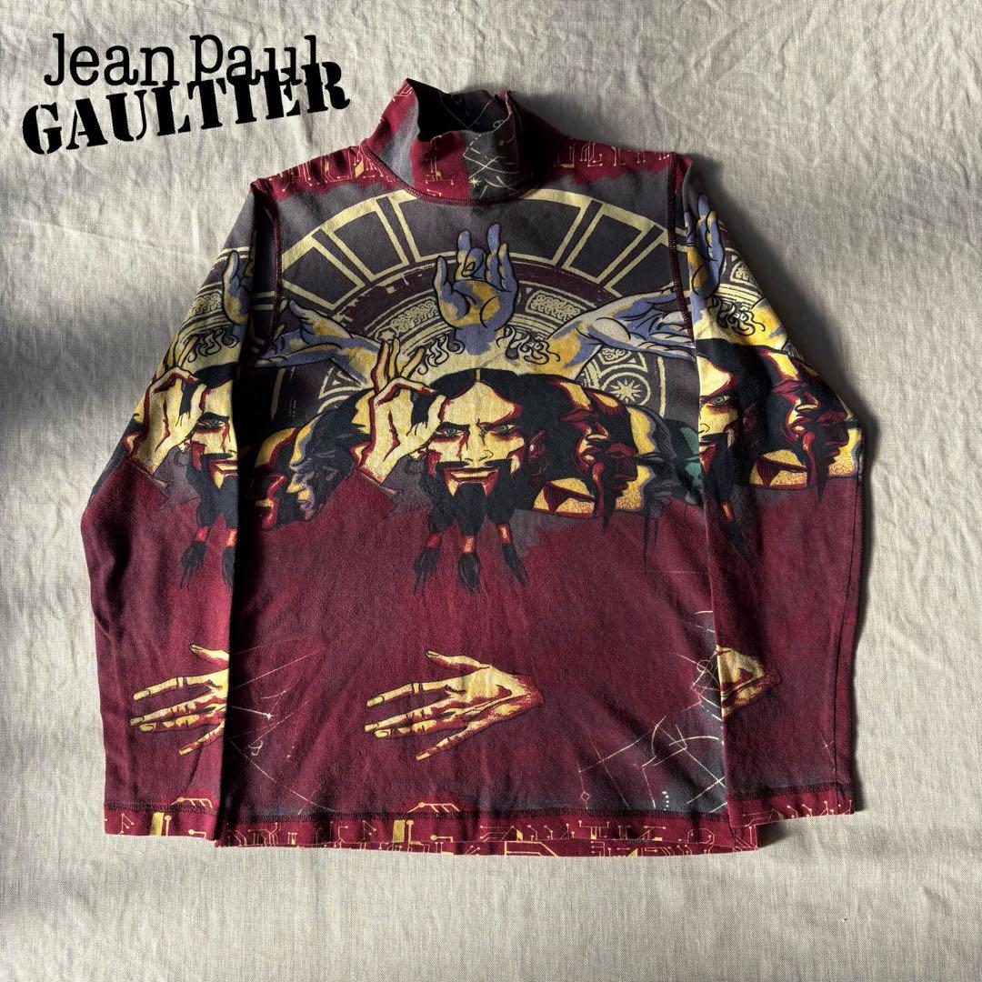 Jean Paul Gaultier ジャンポールゴルチエ 総柄 ロングTシャツ