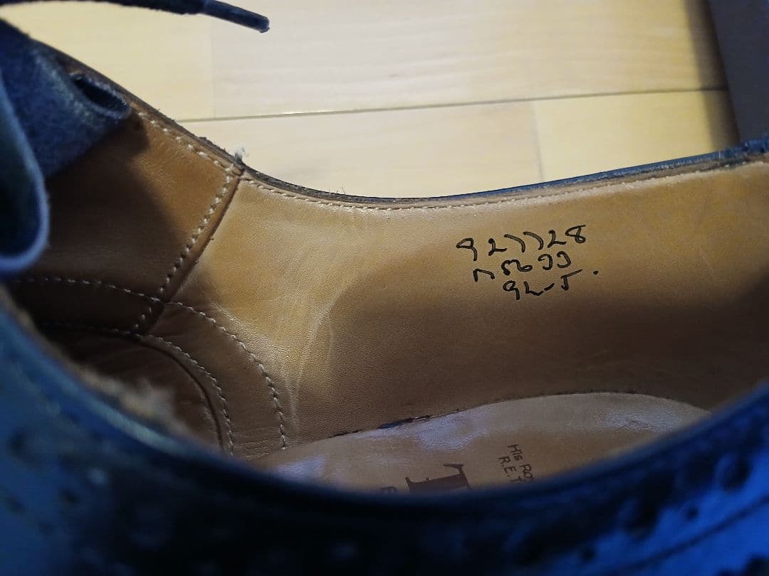 Tricker's ブラック ドレスシューズ 9.5 28cm