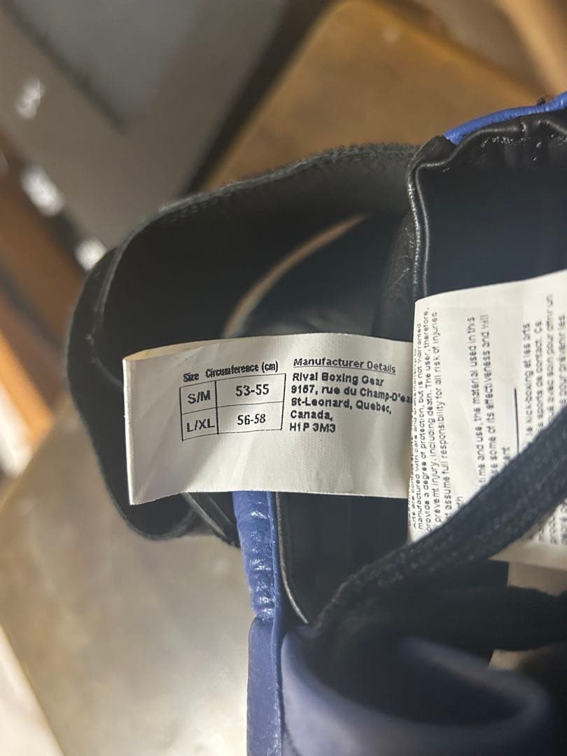 Rivalライバル　フルフェイスヘッドギア　ブラック/ブルー