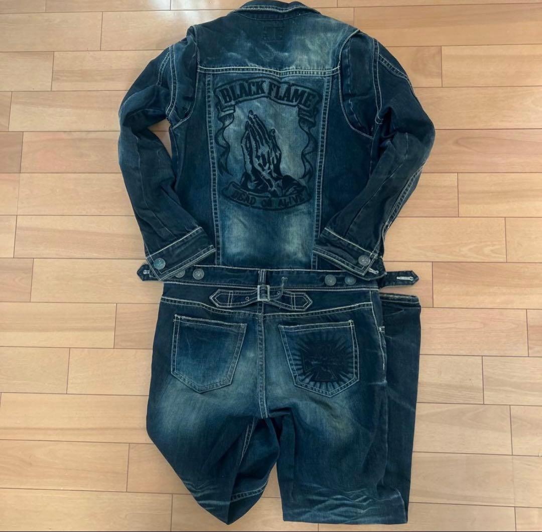 デニムオーバーオール/ダークブルー