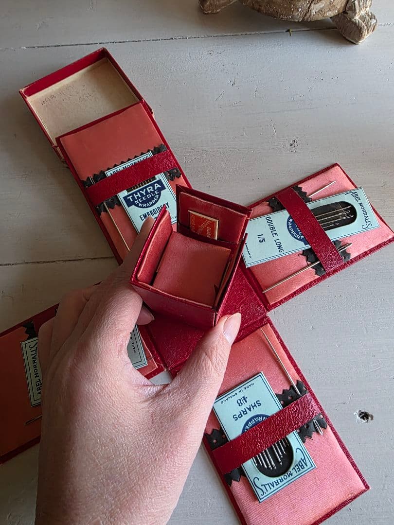 イギリスアンティーク ビンテージ 収納型メルスリーボックス