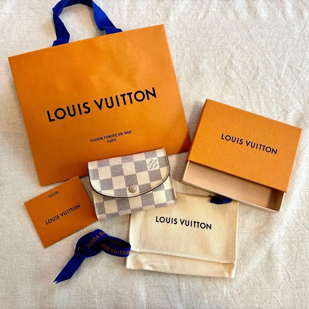 ルイ・ヴィトン ポルトモネロザリ LV 財布・ケース ダミエ・アズール