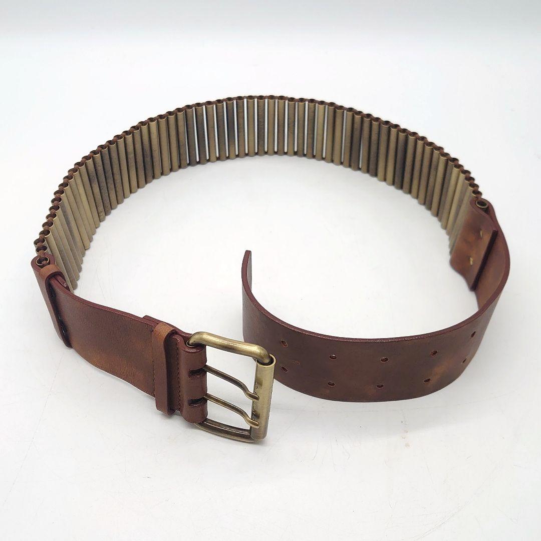 CELINE レディース バレットチェーン レザー ベルト