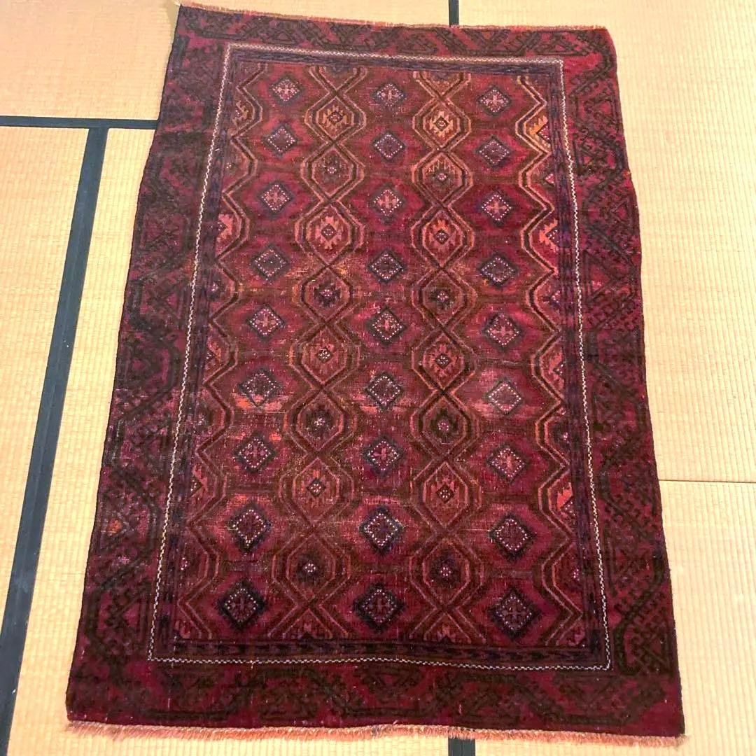 Ku！ビンテージvintageトライバルラグ ★職人の手仕事 ★トルクメン