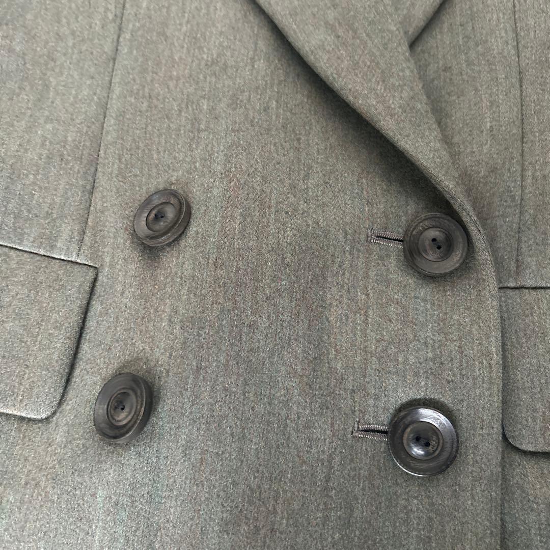 ✨美品✨イヴサンローラン スカートスーツ　ダブル　ウール　セットアップ　M L