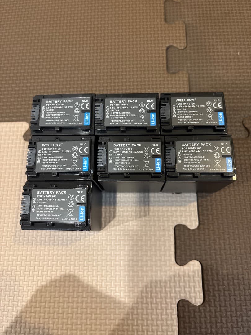 【★良品】NP-FV100 バッテリー 6個セット