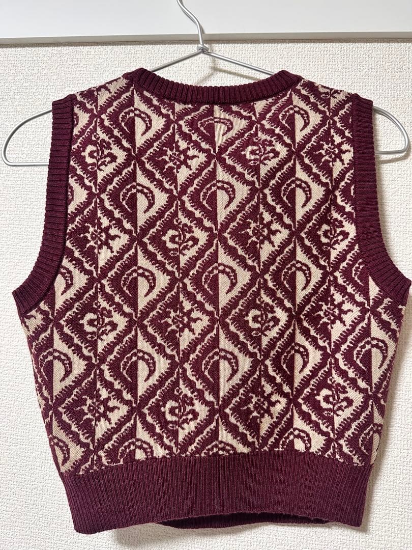 Marine serre ノースリーブニットベスト