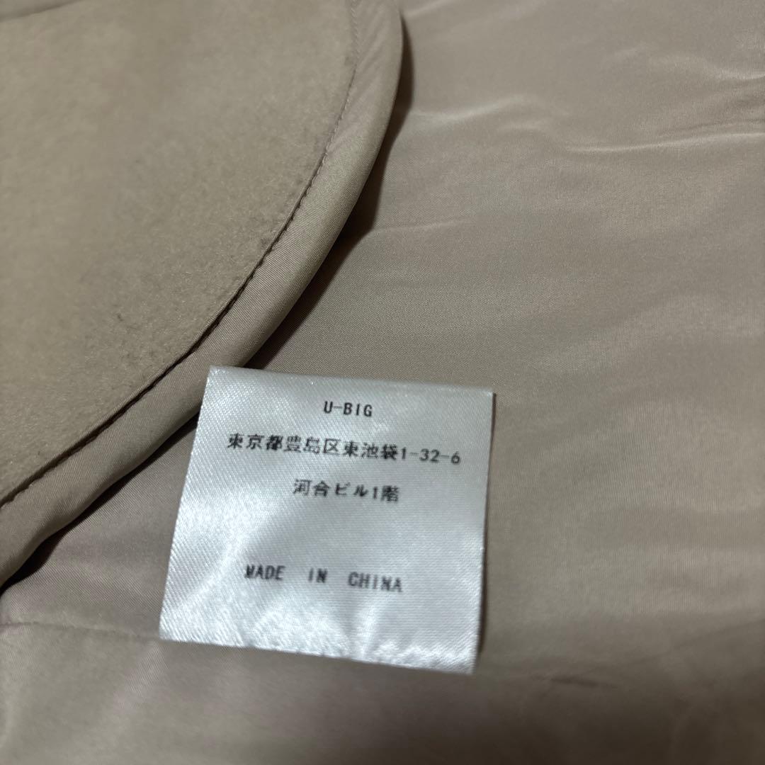 U-BIG 石井毛皮　ダブルフェイスフォックスファージレ　ベージュ　サイズS