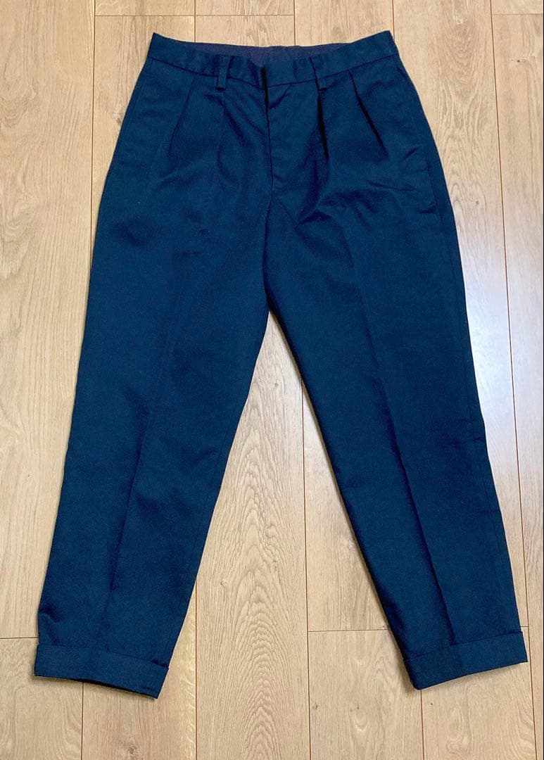 BROWN by 2-tacs テーパードスラックス　ネイビー　B25-P004