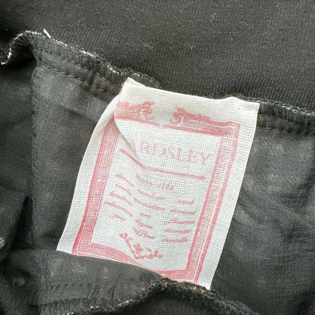 【美品】BEARDSLEY ビアズリー　ウエストリブ　チェックワイドパンツ　S