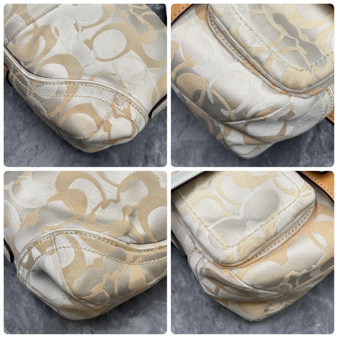 【希少品/美品】コーチ ソーホー イエロー ショルダーバッグ シグネチャー