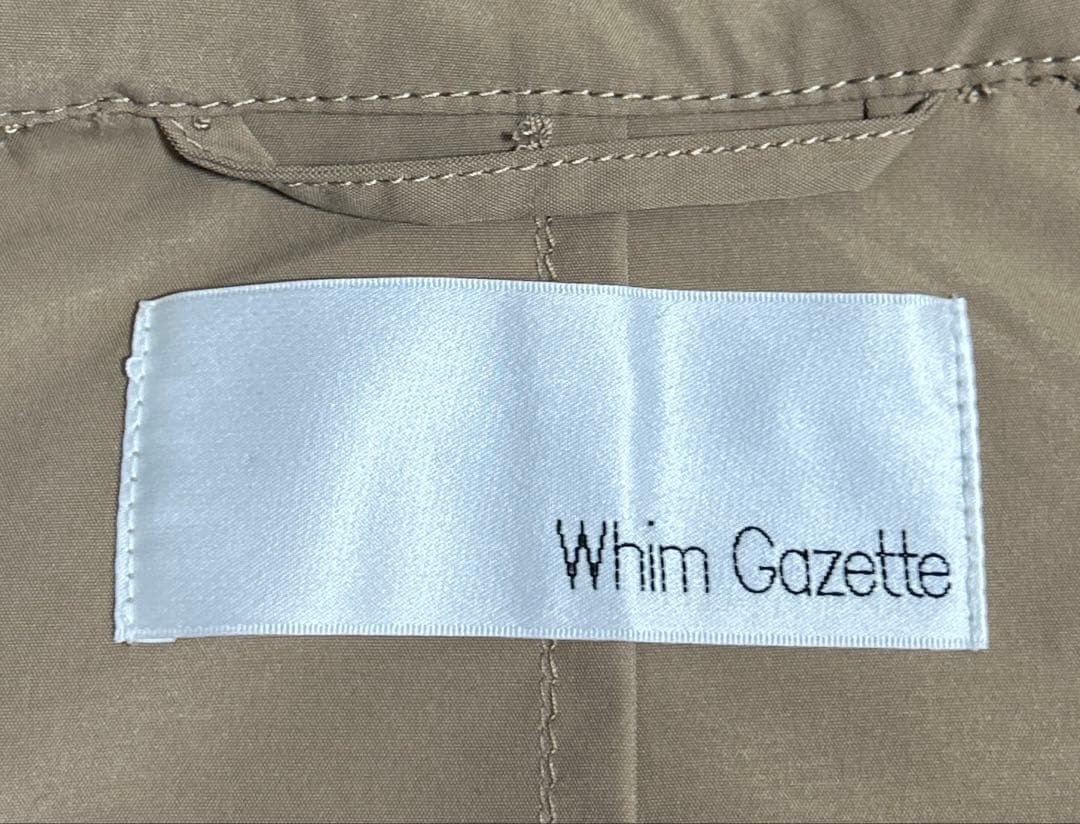 【美品】Whim Gazette⭐︎フーディーブルゾン　ベージュ
