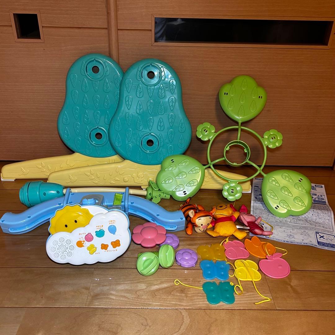 美品 くまのプーさん えらべる回転6WAY ジムにへんしんメリー プーメリー