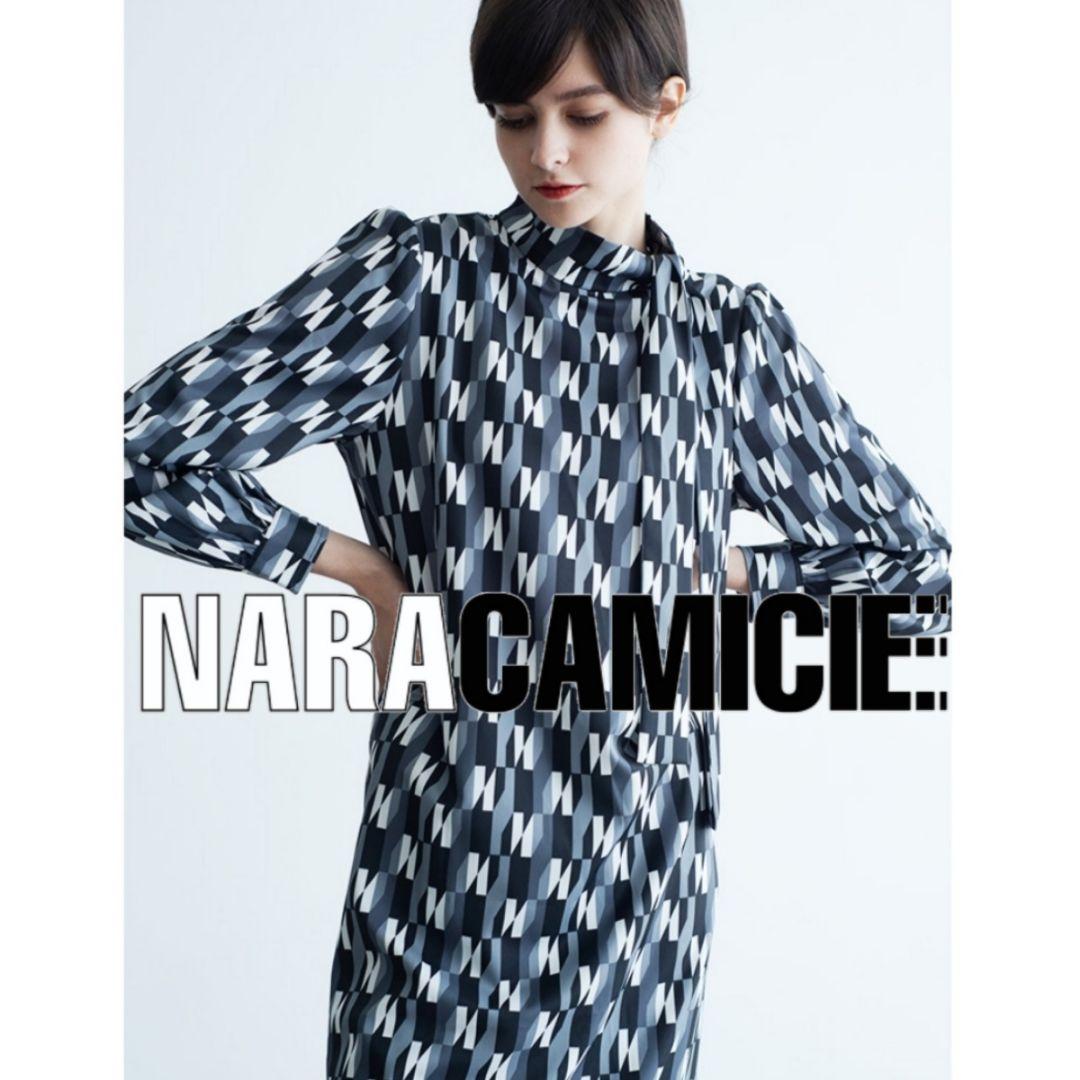 【極美品25300円】ナラカミーチェ♦️N柄リボンタイワンピース