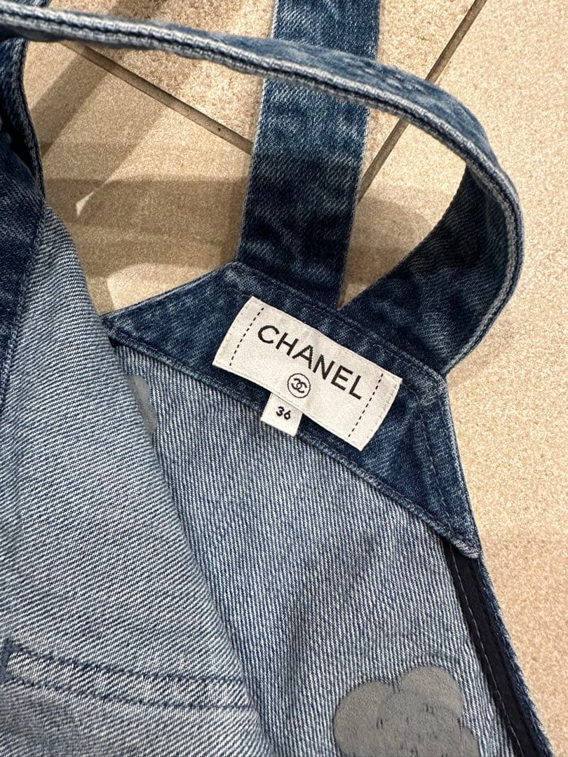 CHANELシャネル　ココマークロゴデニムトップス