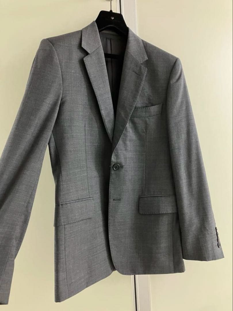 【GIEVES&HAWKES】 GREY WOOL シャークスキン スーツ
