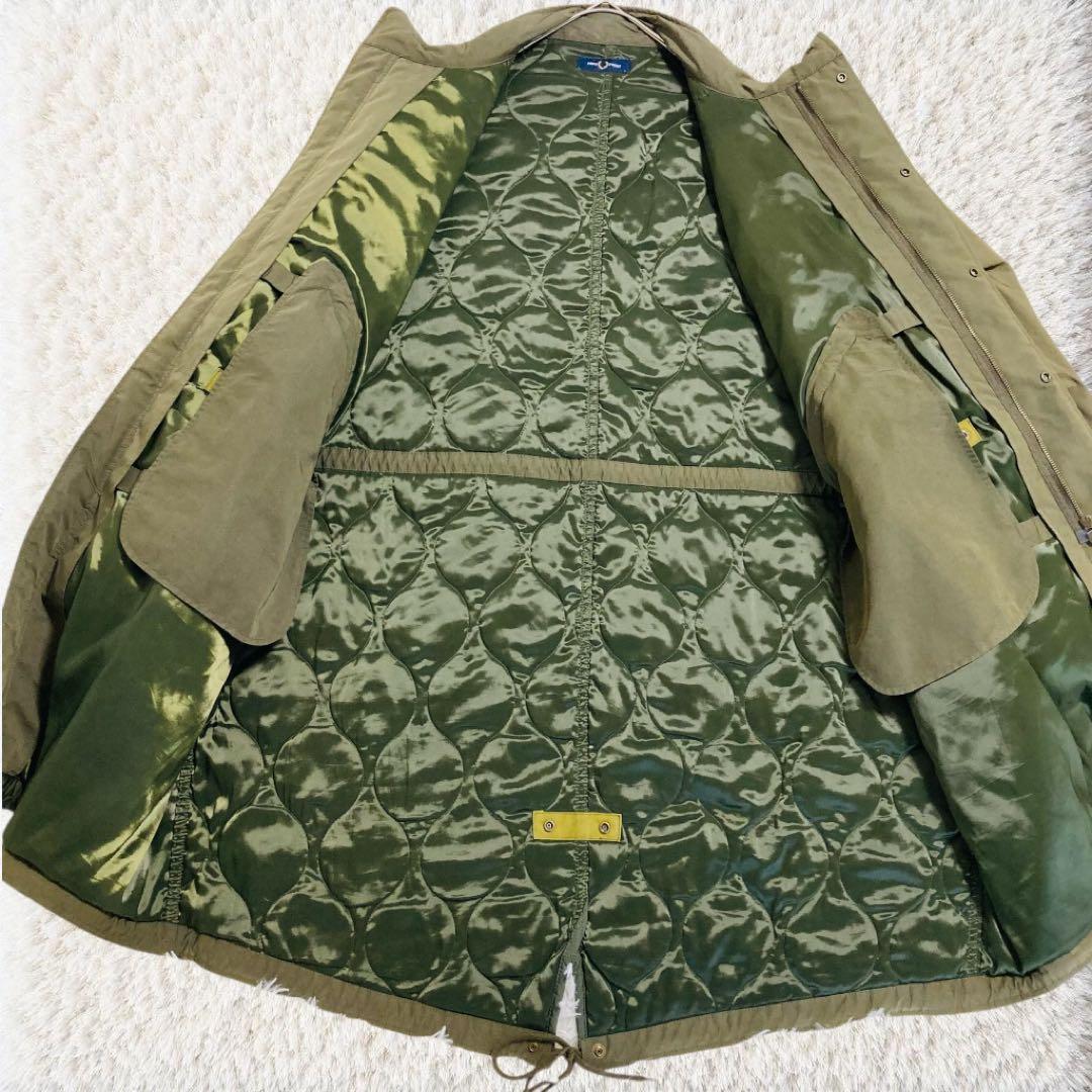 値下げ♡フレッドペリー　モッズコート　キルティング　切替　カーキ　L