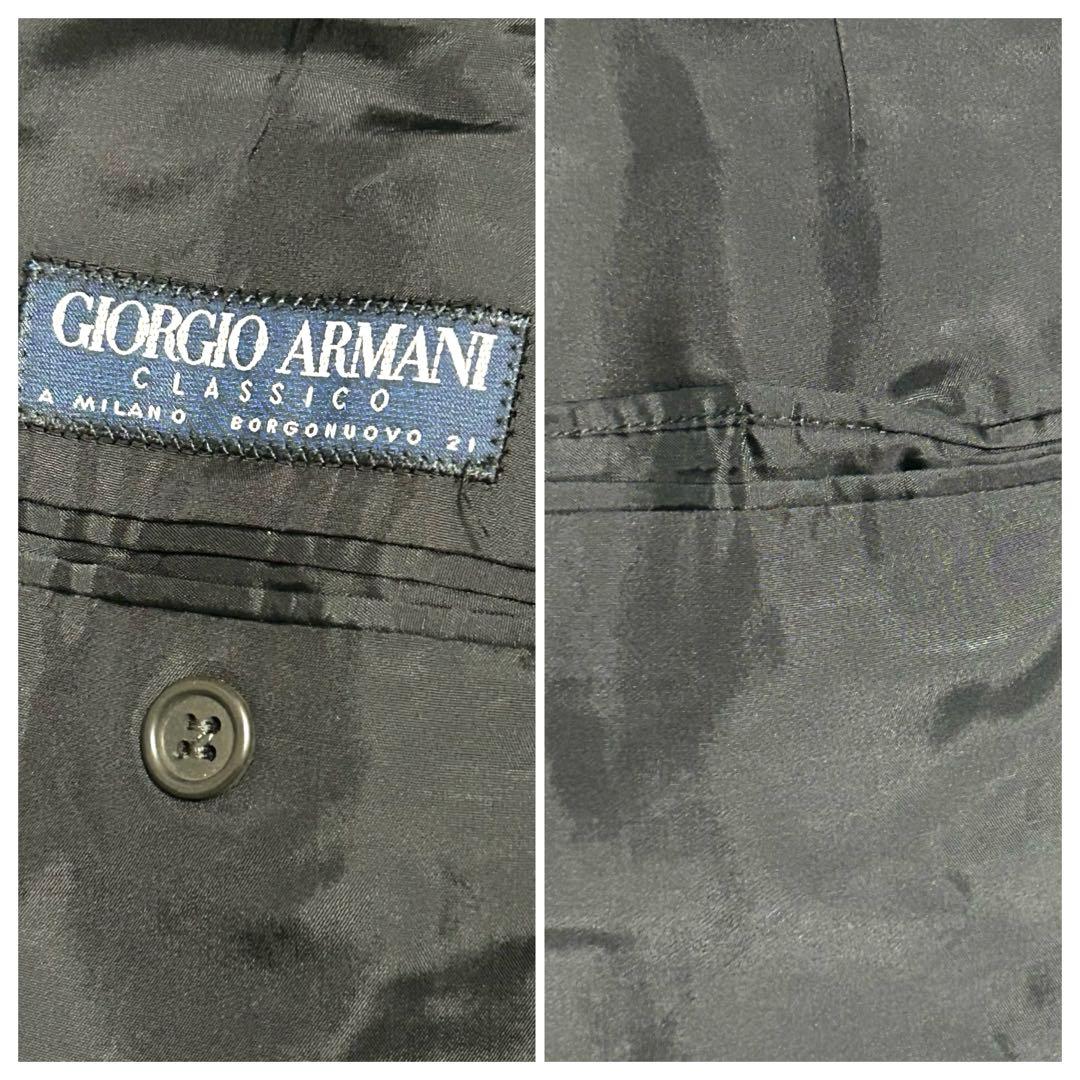 美品　ジョルジオアルマーニ　スーツセットアップ　48 チャコールグレー系