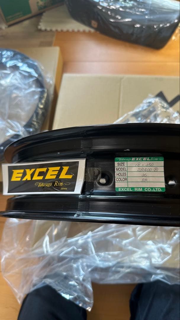 EXCELリムF19インチ&EXCELリムR18インチ&シンコーRタイヤ