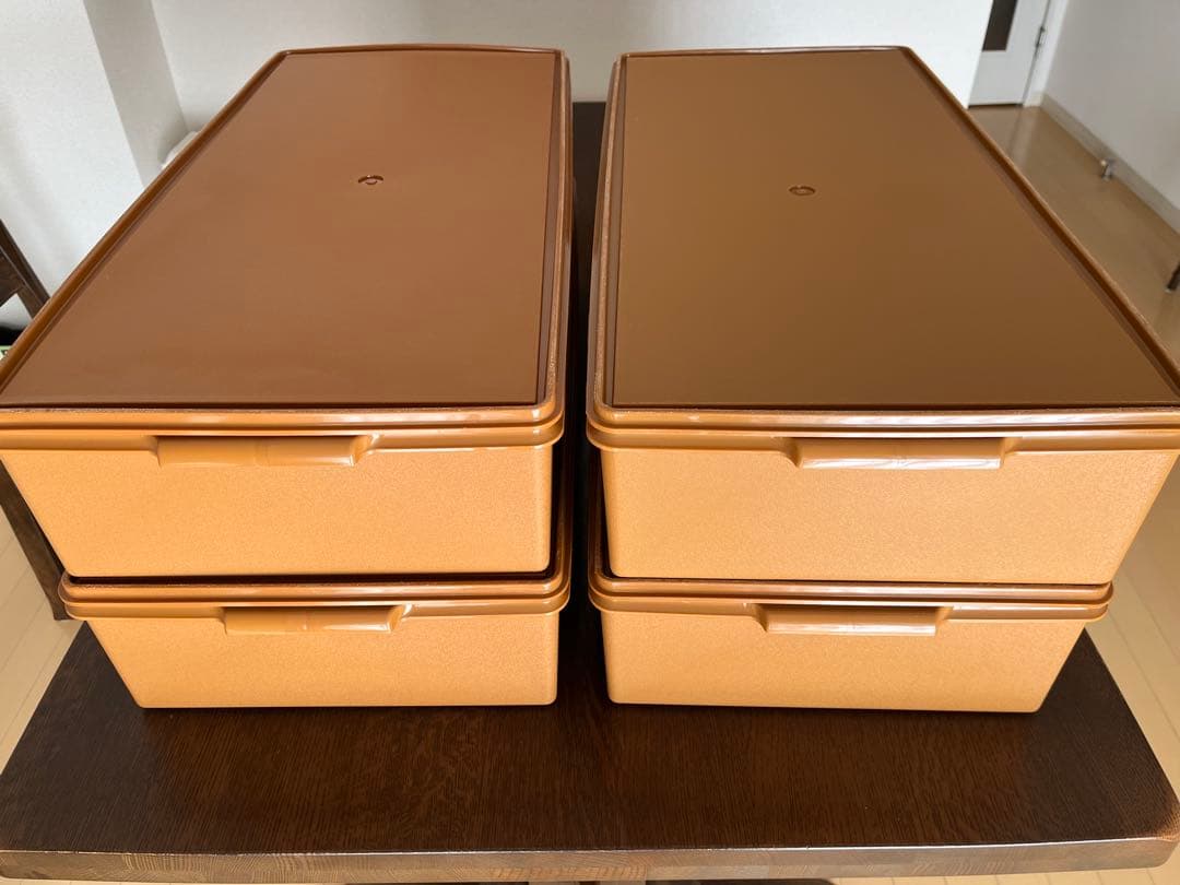 【特価・期間限定】タッパーウエア　ロングスーパーケース４個セット