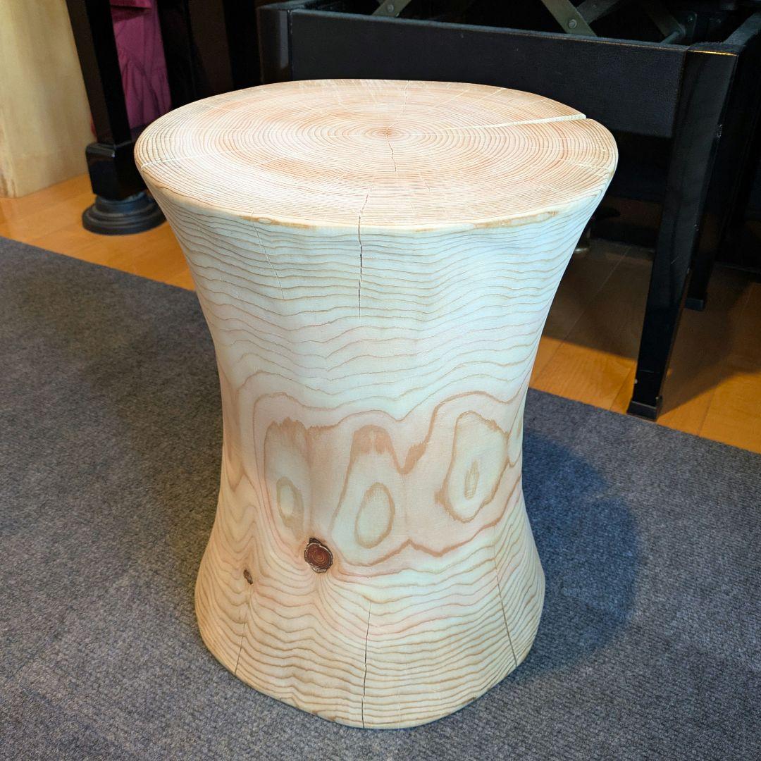 outdoorman　檜④　丸太　椅子　スツール　テーブル　高さ約40㎝