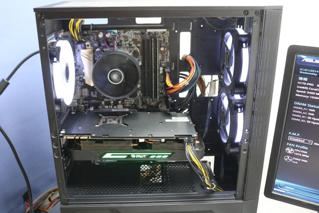 GTX1070 グラフィックボード 通電確認済