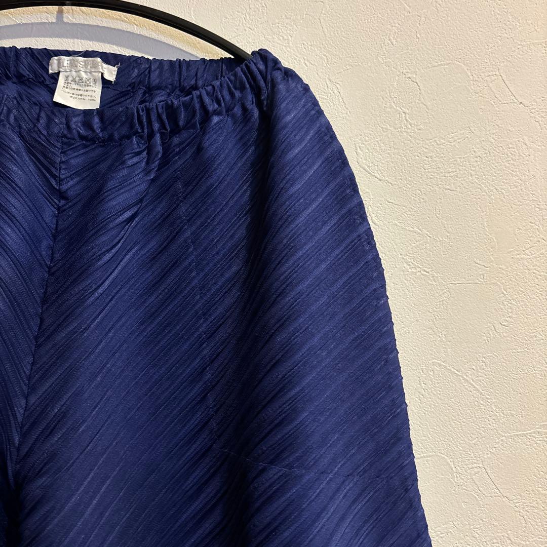 ネイビー サルエルパンツ