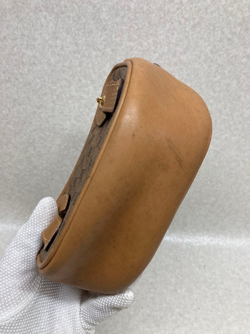 ヴィンテージ オールドグッチ GUCCI レザー ウエストポーチ ショルダー