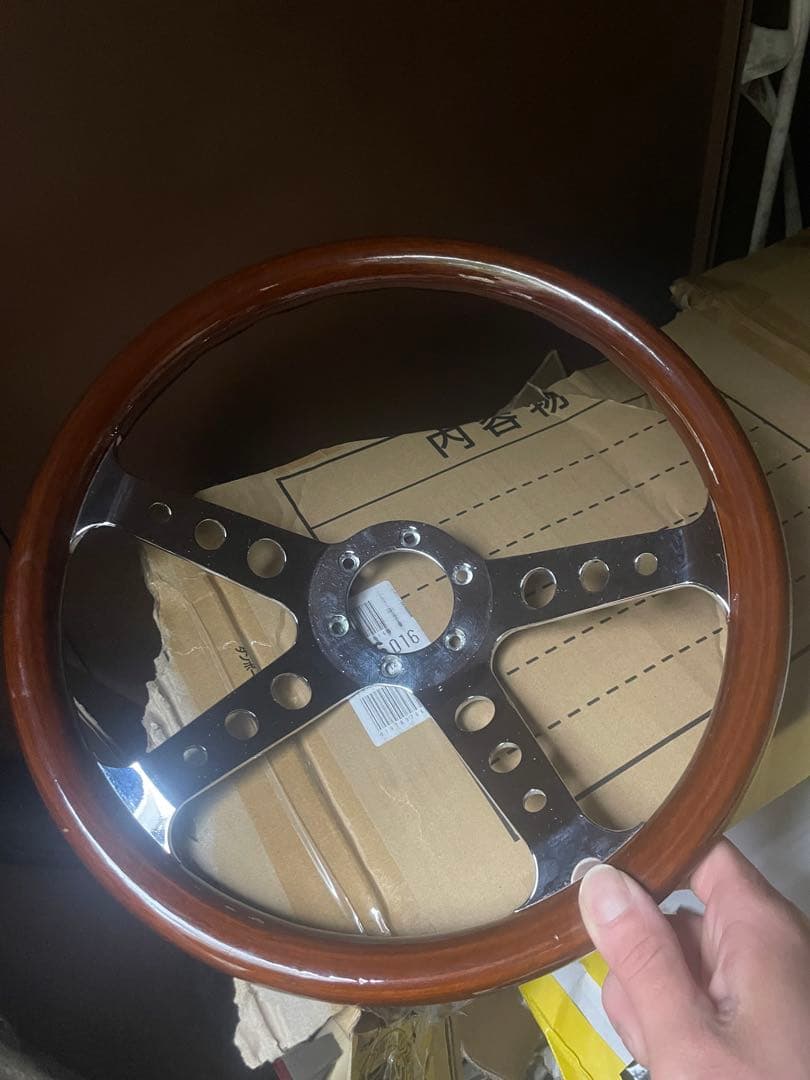 ウッドステアリング　ビレット　揚達麻