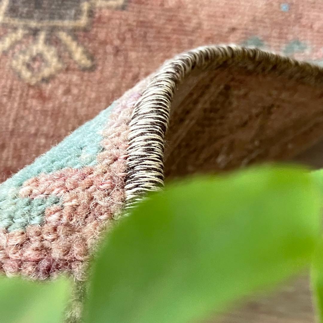 アンニュイカラー41×114ベージュココア　ペパーミント　トルコヴィンテージラグ