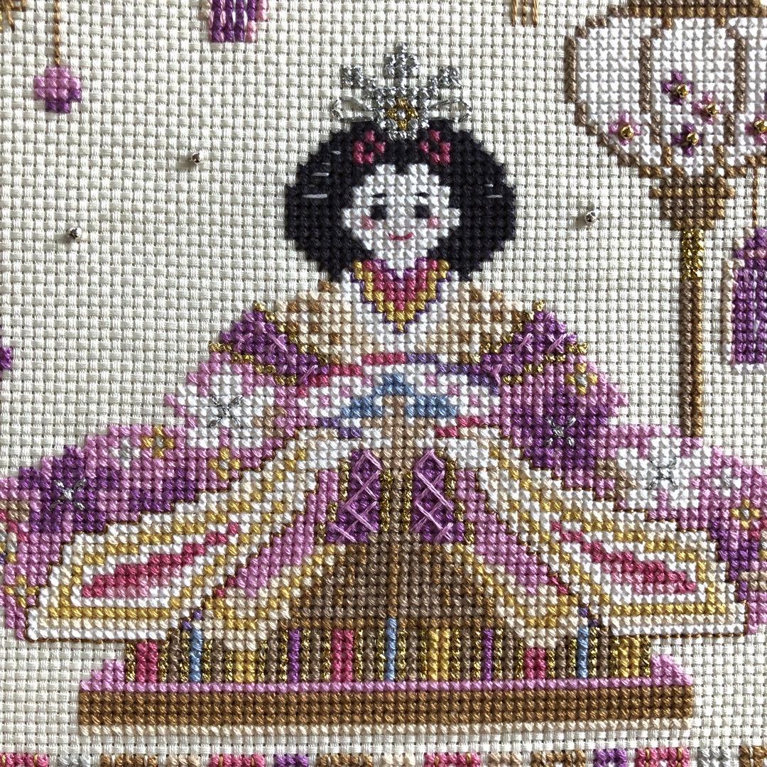 ホビーラホビーレクロスステッチ　完成品〈雛人形とつるし飾り〉