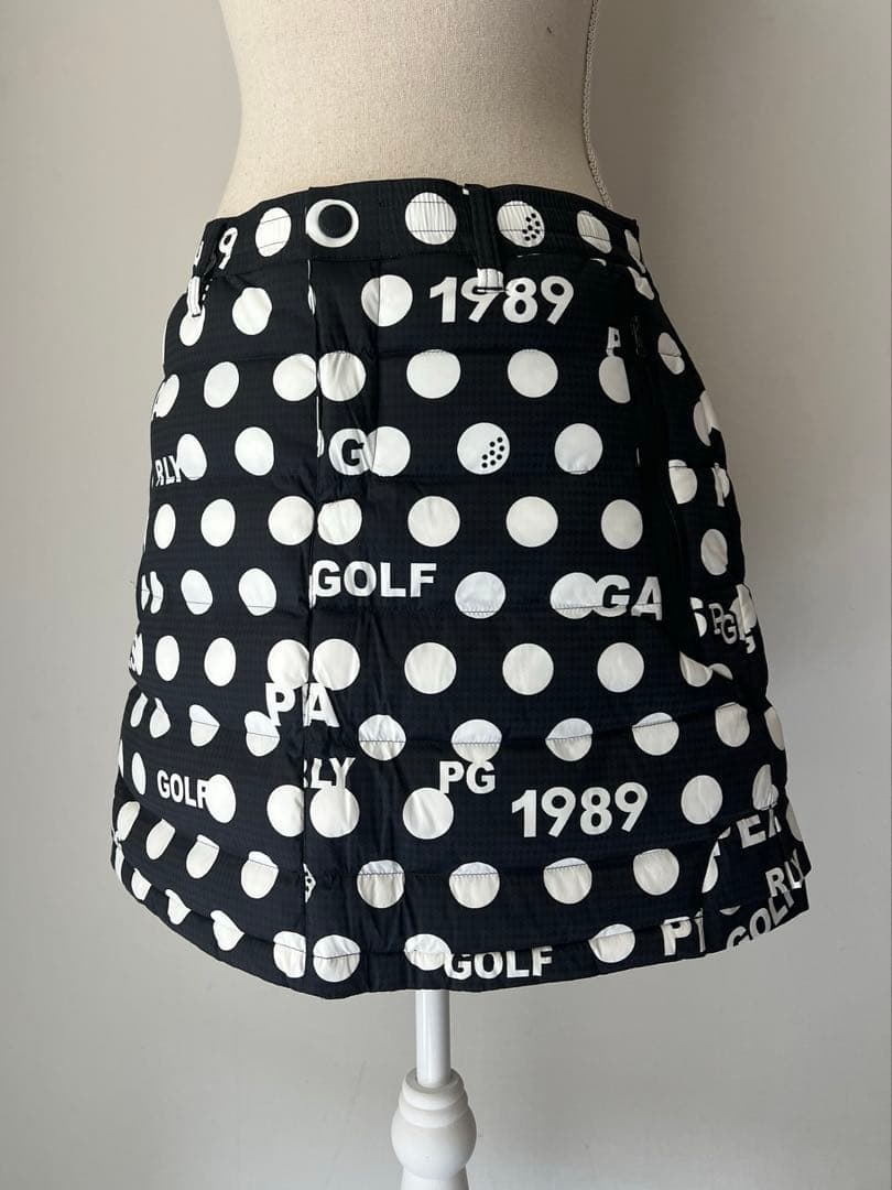 パーリーゲイツ　ドット中綿スカート