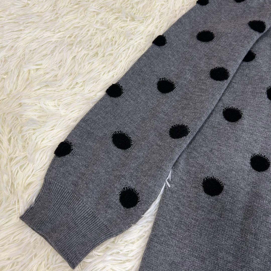 【新品】C'EST MOIJEU セモアージュ ドット ニット ロングワンピース