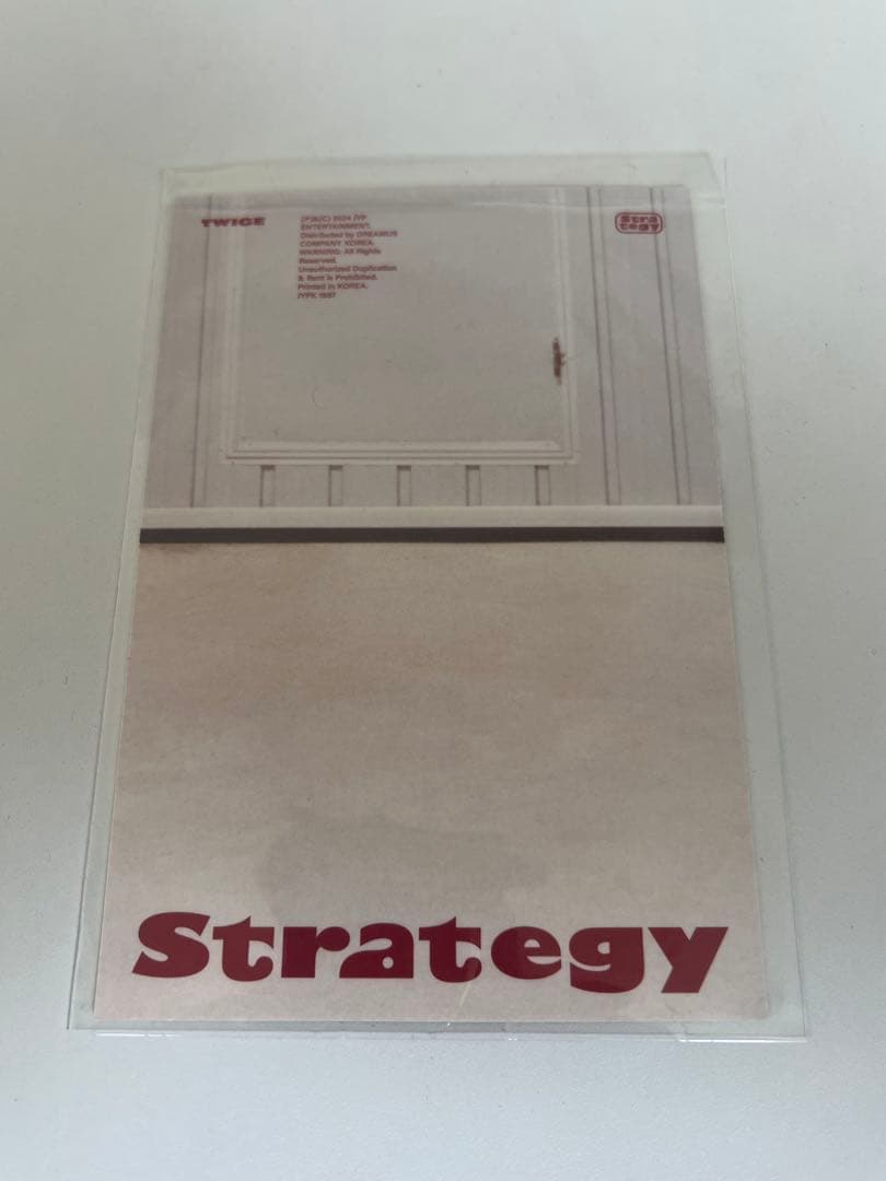 TWICE チェヨン Strategy 直筆サイン入りポストカード