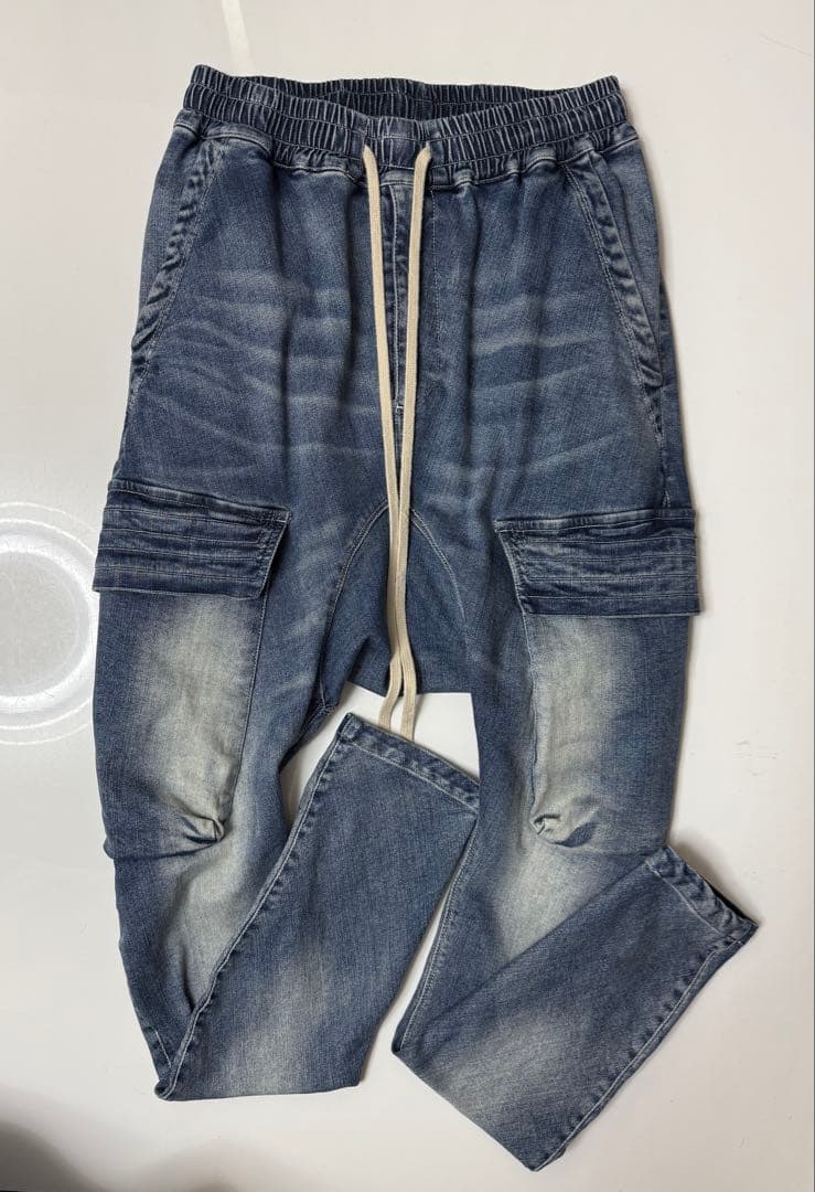 【希少モデル】A.F ARTEFACT ストレッチ サルエル カーゴ デニム