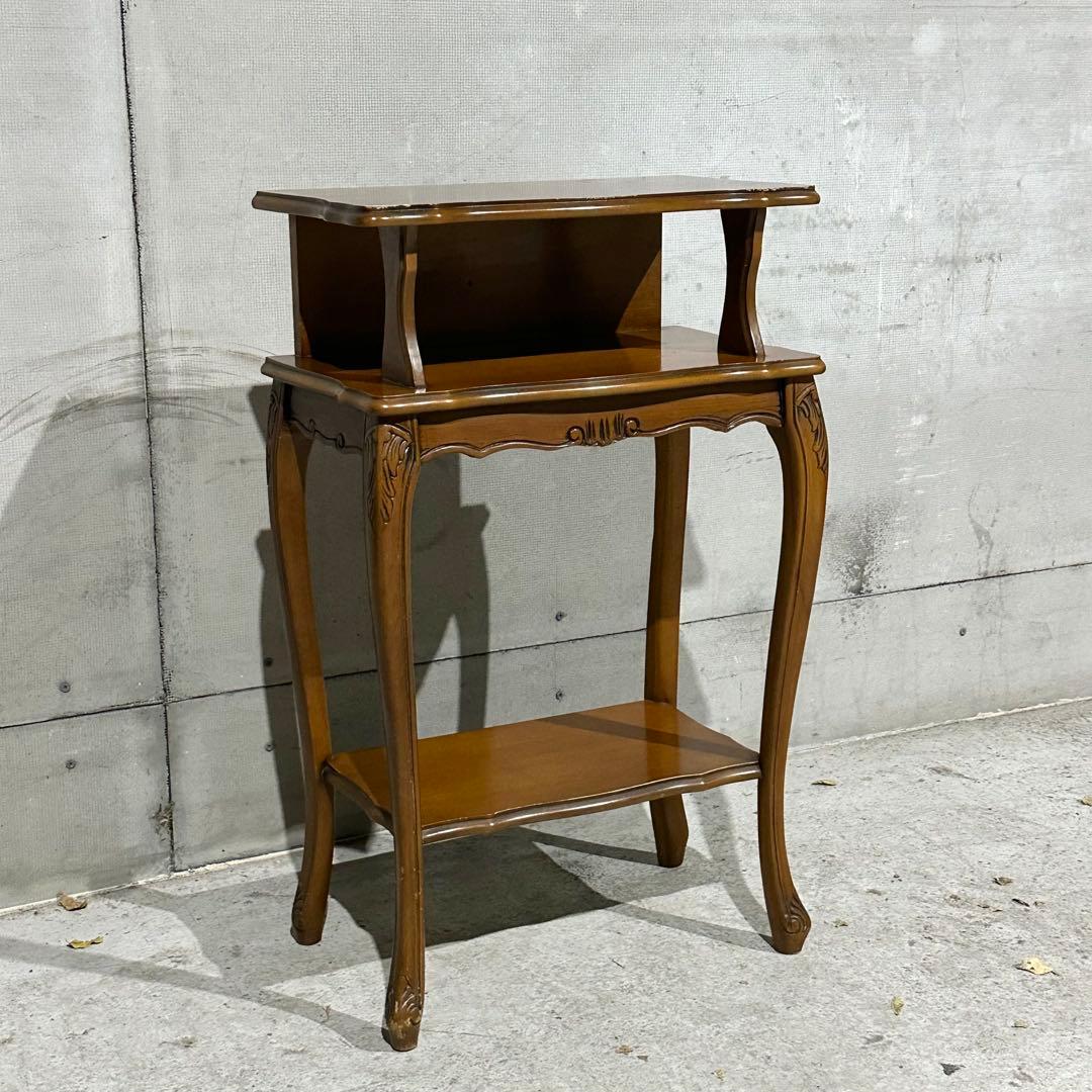 ✦80s✦ロココ調 アンティーク コンソールテーブル サイドテーブル 電話台