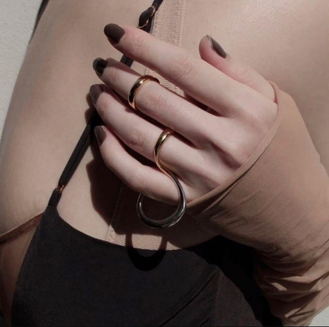 〈Soierie〉Connect eight loop ring