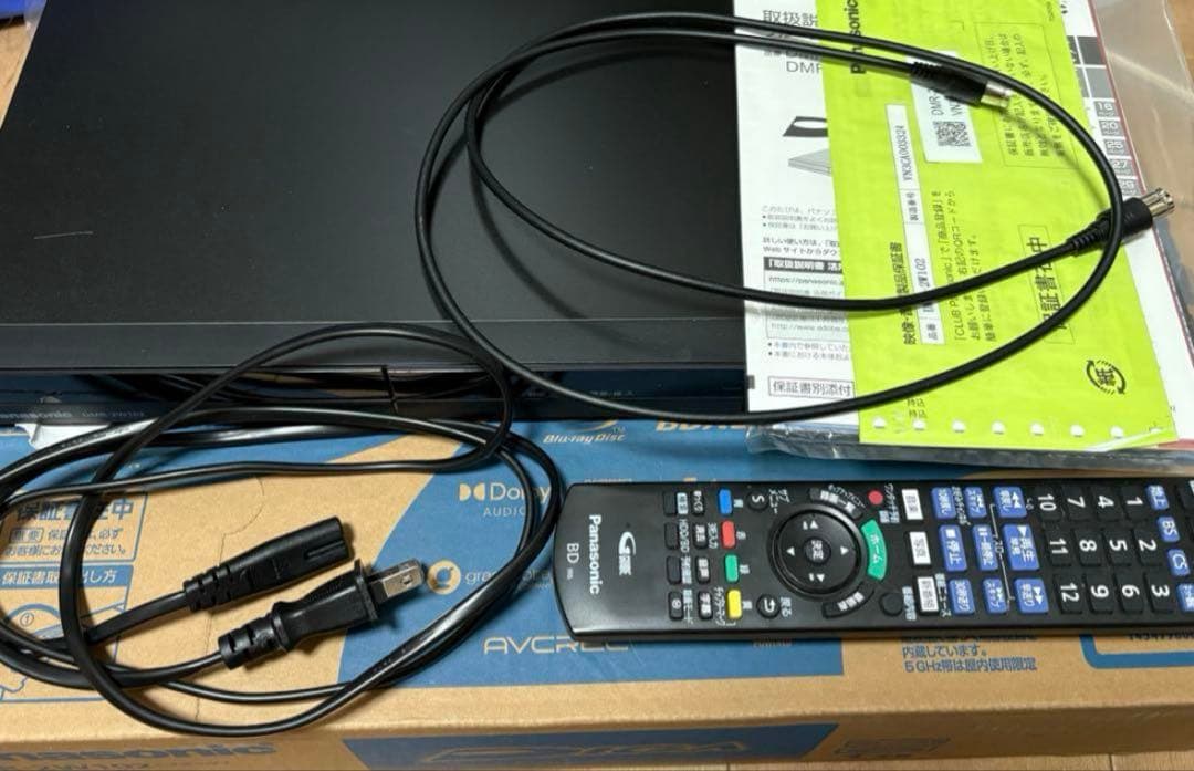 panasonic DMR-2W102 ブルーレイレコーダー