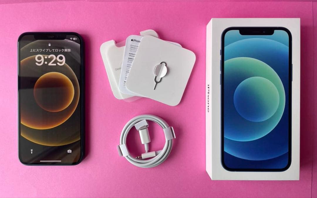 iPhone 12 64GB ブルー　SIMフリー　動作良好