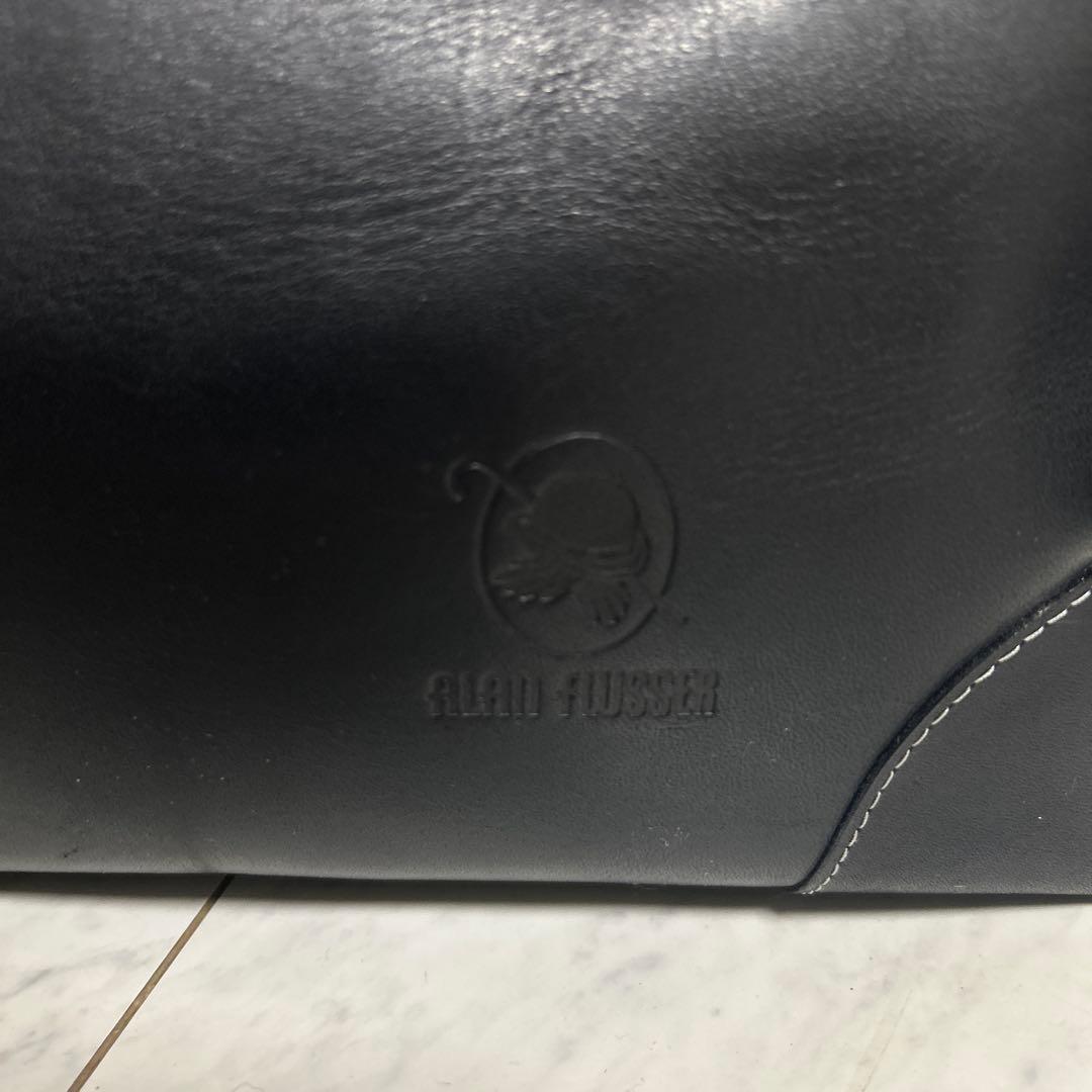 極美品ALAN FLUSSERオールレザーボストンバッグ アランフラッサー黒鍵付